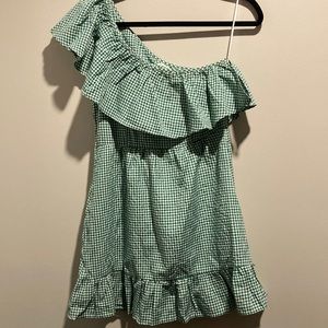 Green gingham Altar’d State Dress